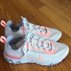 Nike Wmns React Element 55 Pale Pink Washed Coral